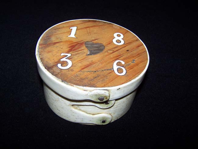 A Charming 19th century Sailor-made Whalebone Ditty Box dated 1836